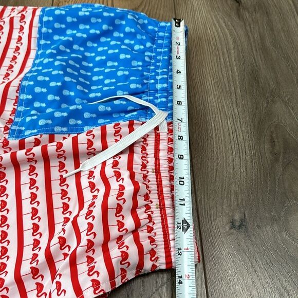 Chubbies 7” The Fruited Plains Swim Trunks Red White Blue Size Small - Picture 7 of 10